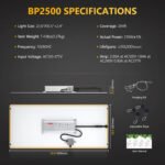 BP2500 Specifications