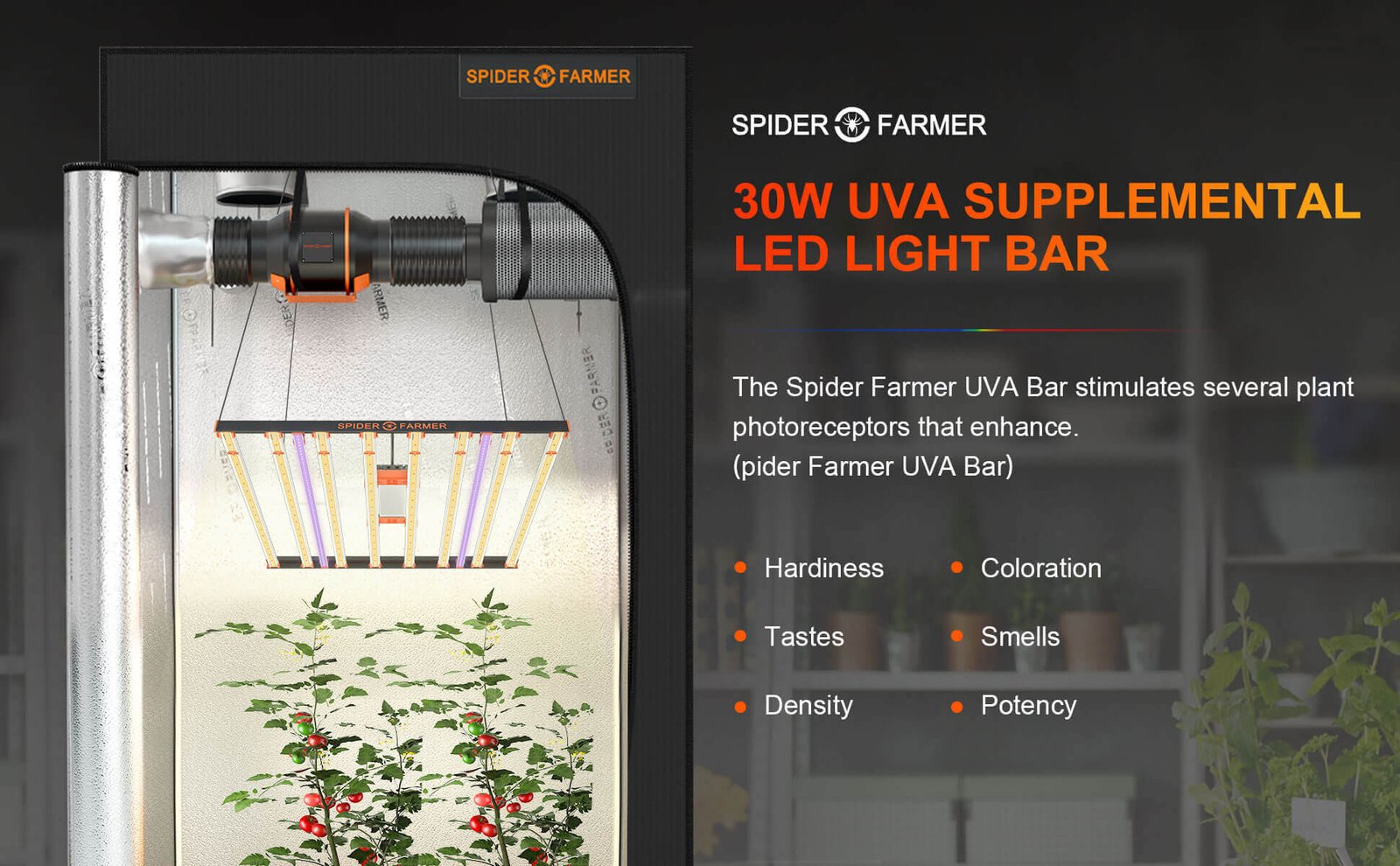 30W UVA supplemental LED light bar