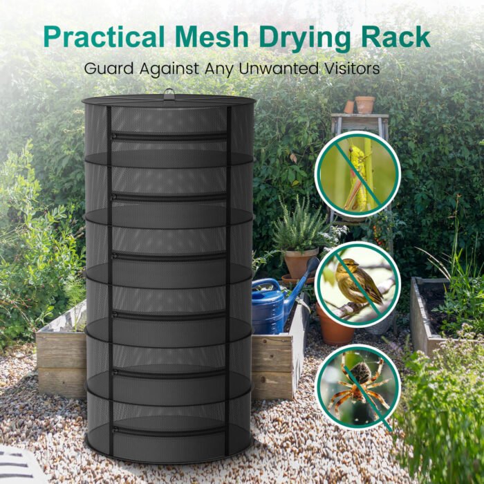 Mars Hydro 6-Layer Mesh Herb Drying Rack With Pruning Shear